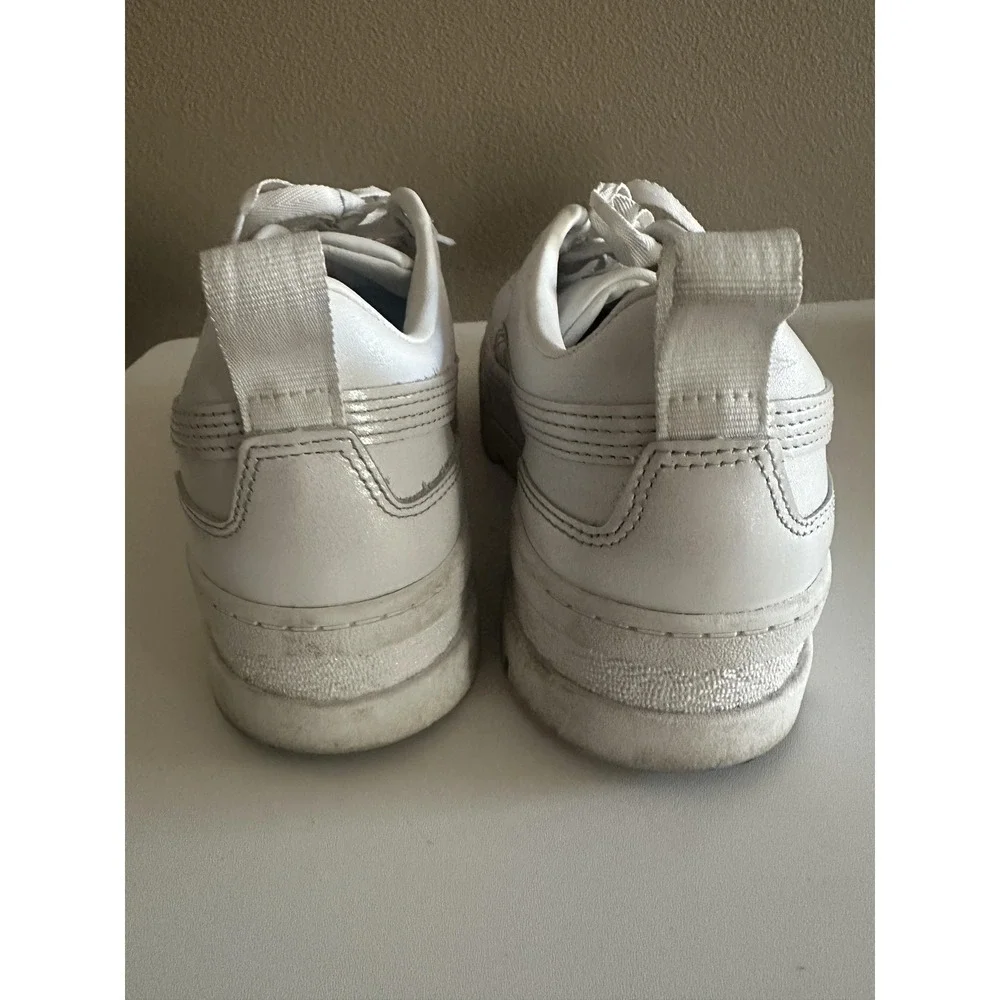 Puma Platform Shoes Womens Sz 9 White‎ Chunky Low Top Casual Sneaker 383684-01
